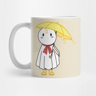 Weathering with you nagi umbrella yellow background Mug